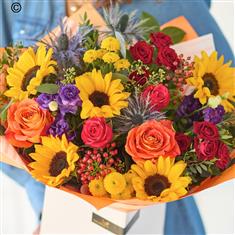 Large Sunflower  Autumn Classic  Hand-tied